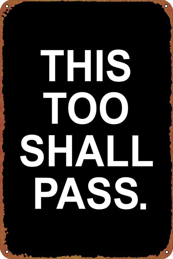 THIS TOO SHALL PASS BLACK Self - Home Improvement Movie 리뷰 및 가격