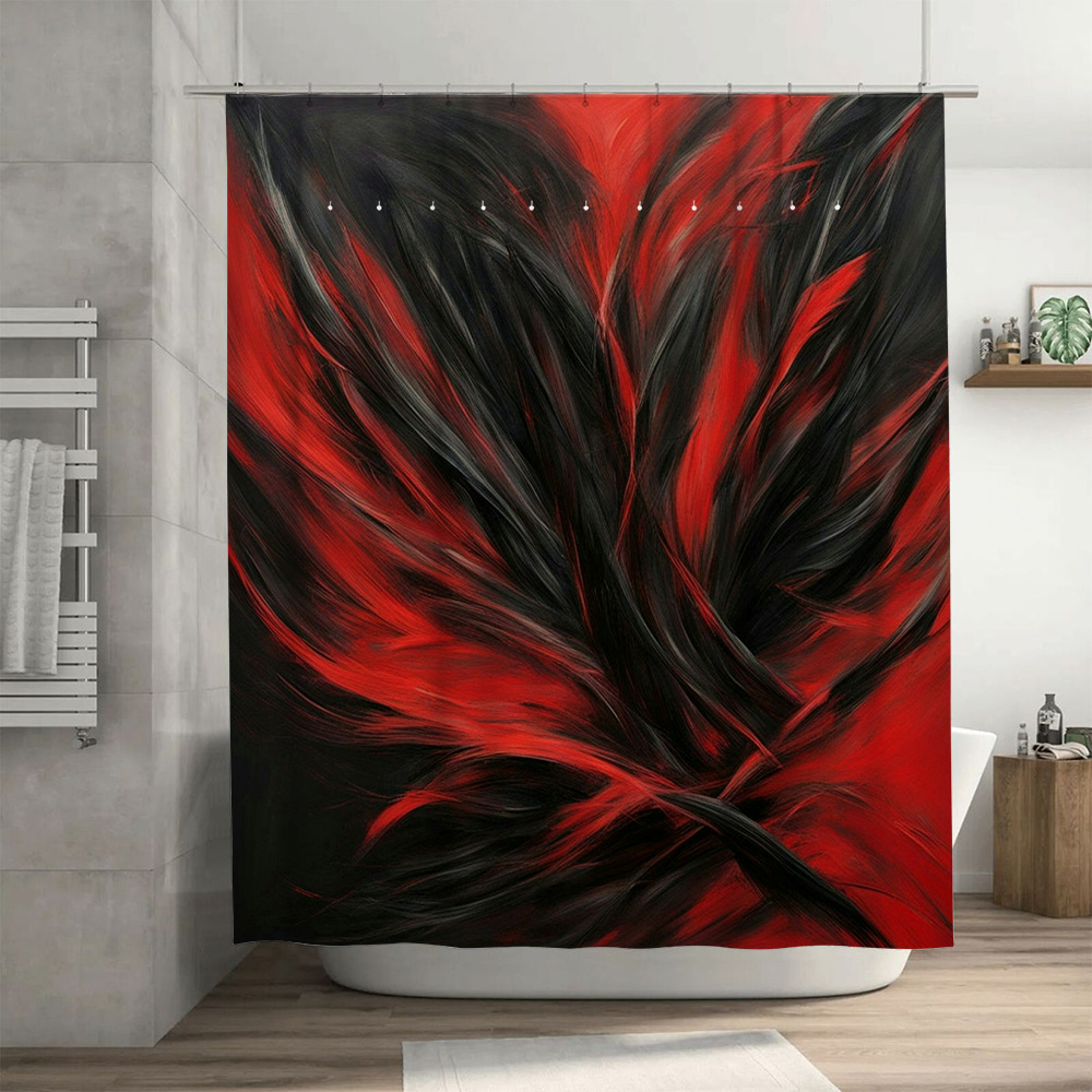 Red and Black Abstract Print S - Home Improvement Ideas 리뷰 및 가격