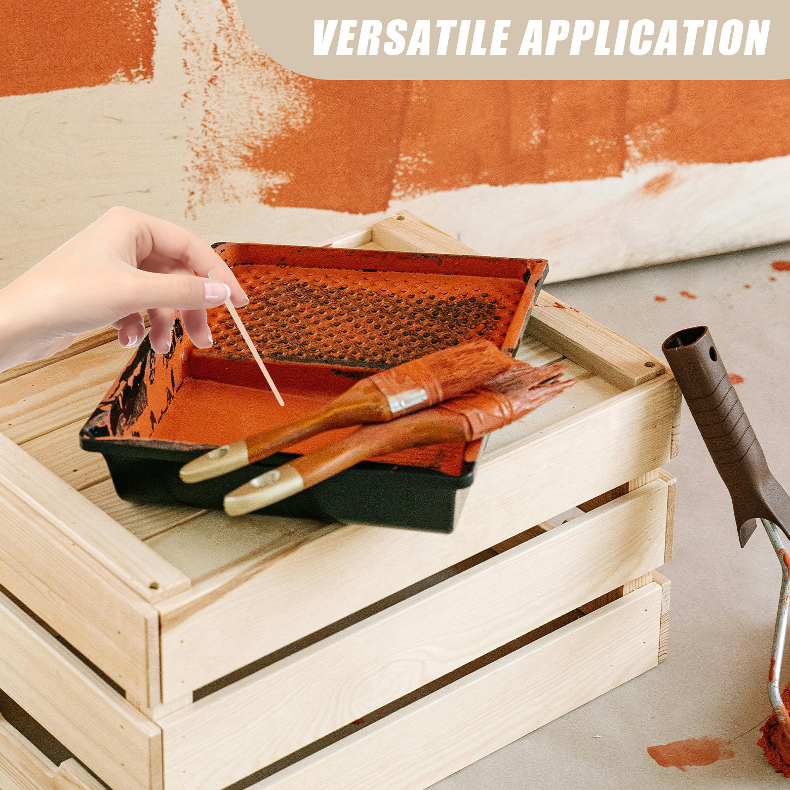 400Pcs Wooden Paint Stirrer St - Home Improvement And Diy 리뷰 및 가격