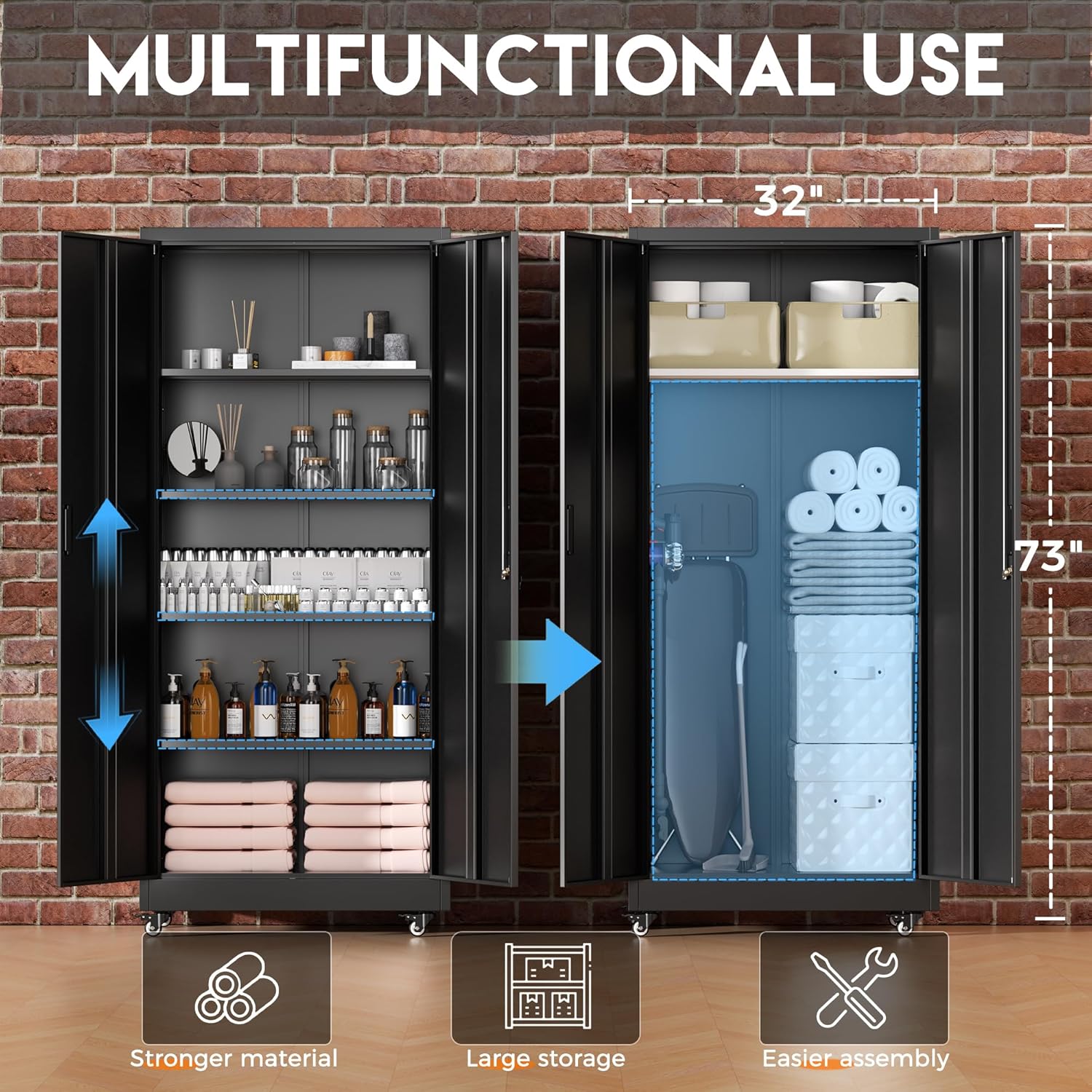 Metal Garage Storage Cabinet w - Home Improvements 리뷰 및 가격
