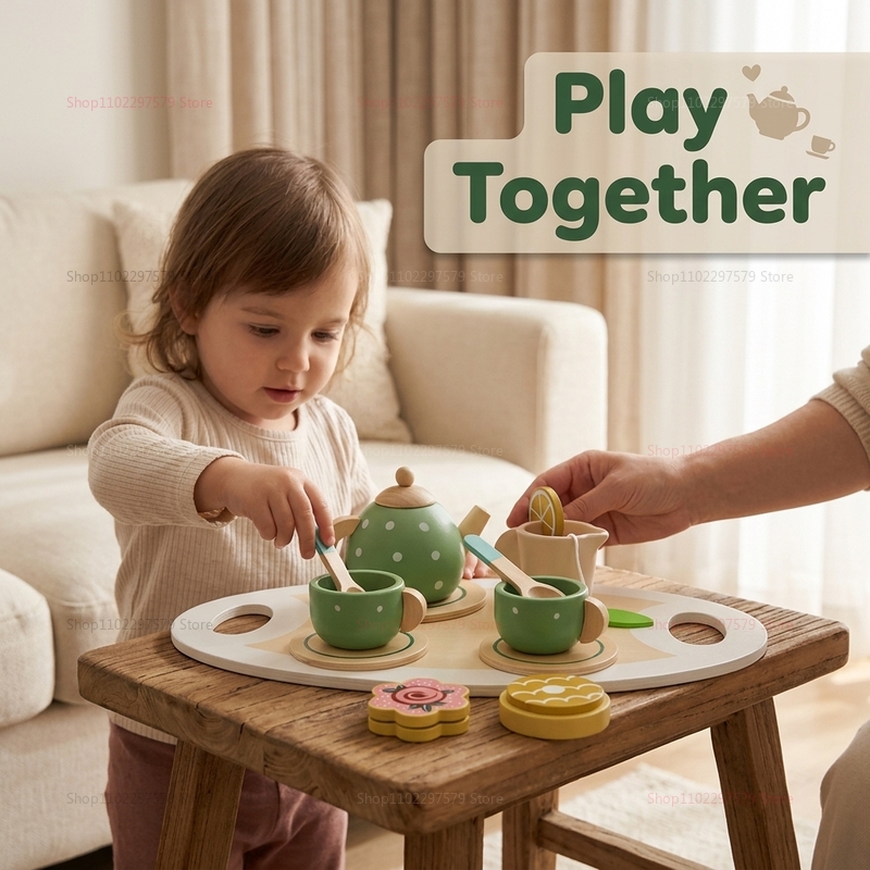 Kids Wooden Afternoon Tea Set  - Home Improvement Boys 리뷰 및 가격