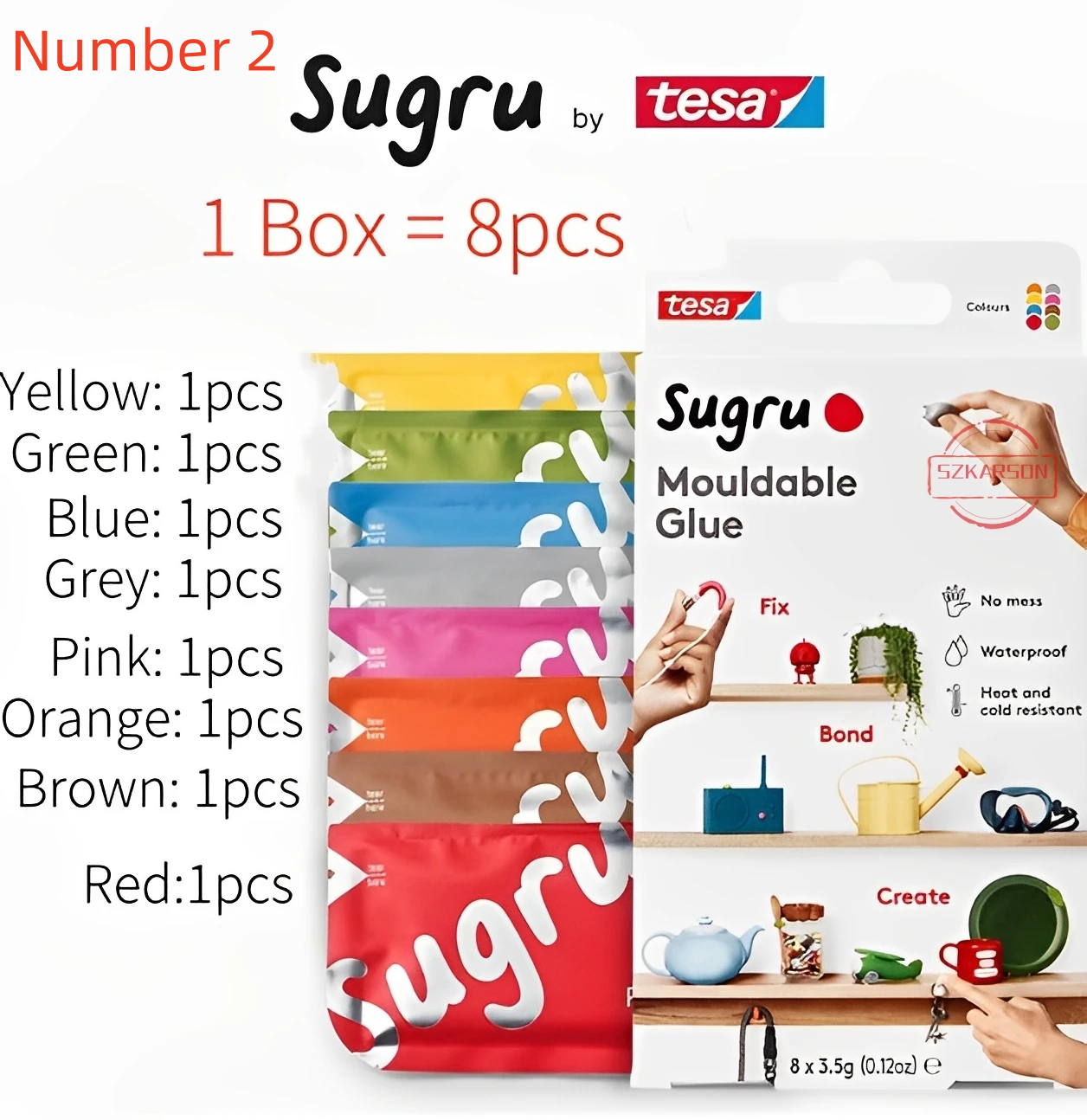 1 Box=8 Pcs Tesa Sugru Mouldab - Home Improvement And Diy 리뷰 및 가격
