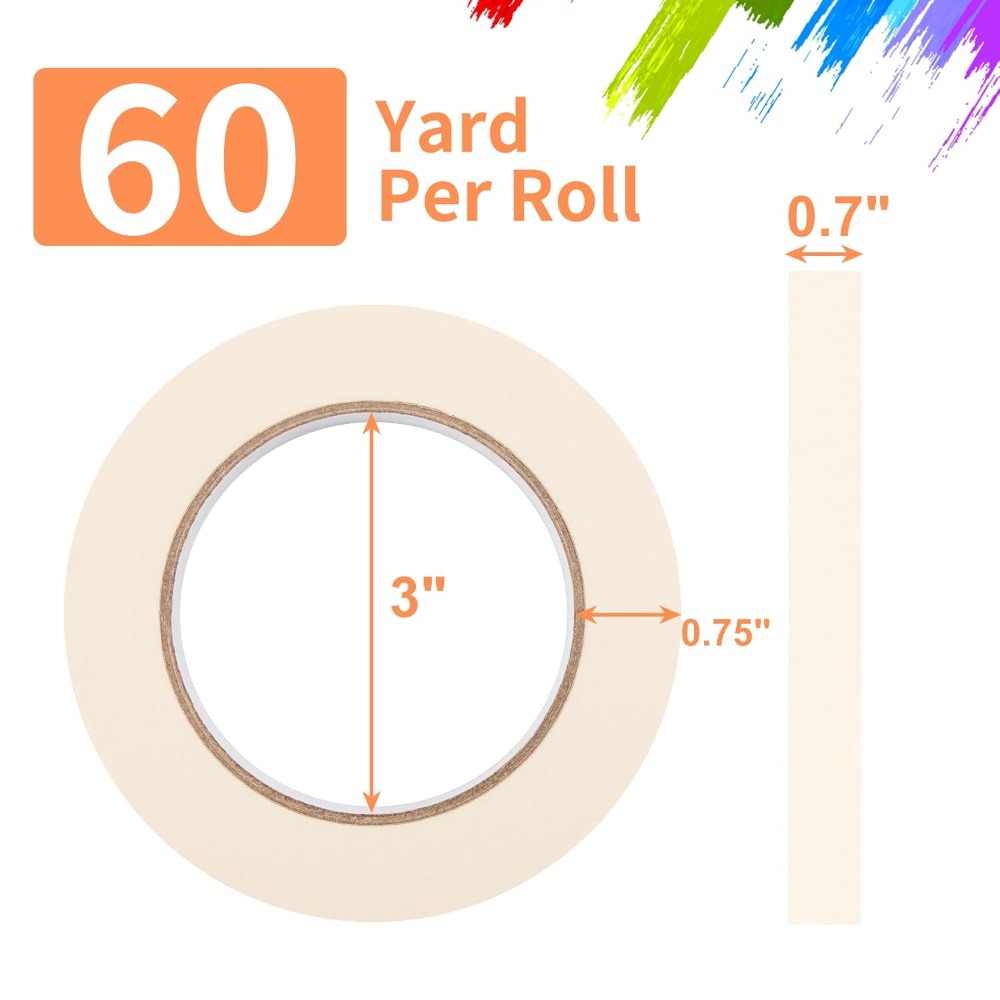 0.7 Inch x 60 Yard White Maski - Home Improvement And Diy 리뷰 및 가격