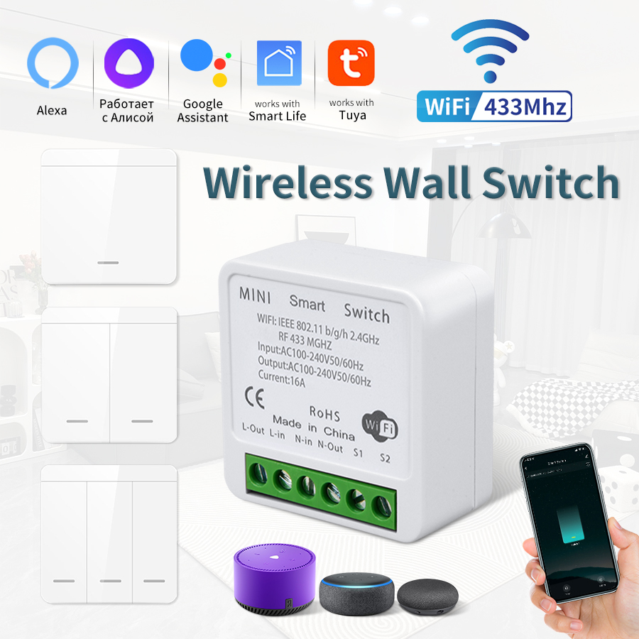 16A Tuya WiFi DIY Smart Switch - Home Improvement And Diy 리뷰 및 가격
