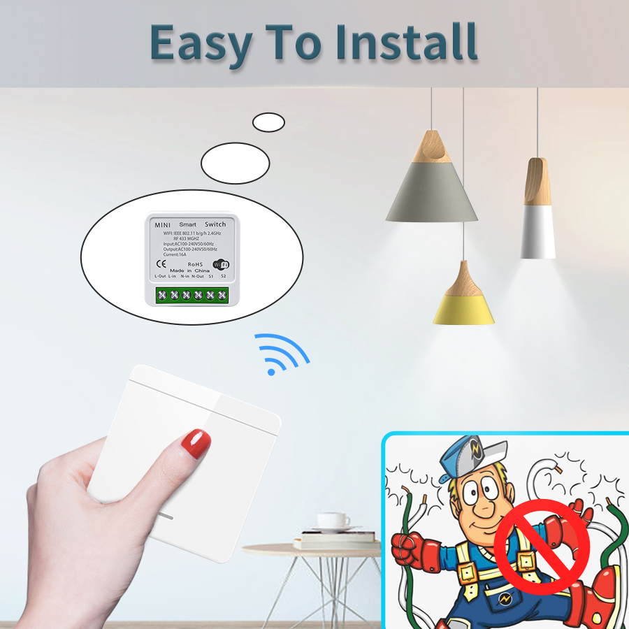 16A Tuya WiFi DIY Smart Switch - Home Improvement And Diy 리뷰 및 가격