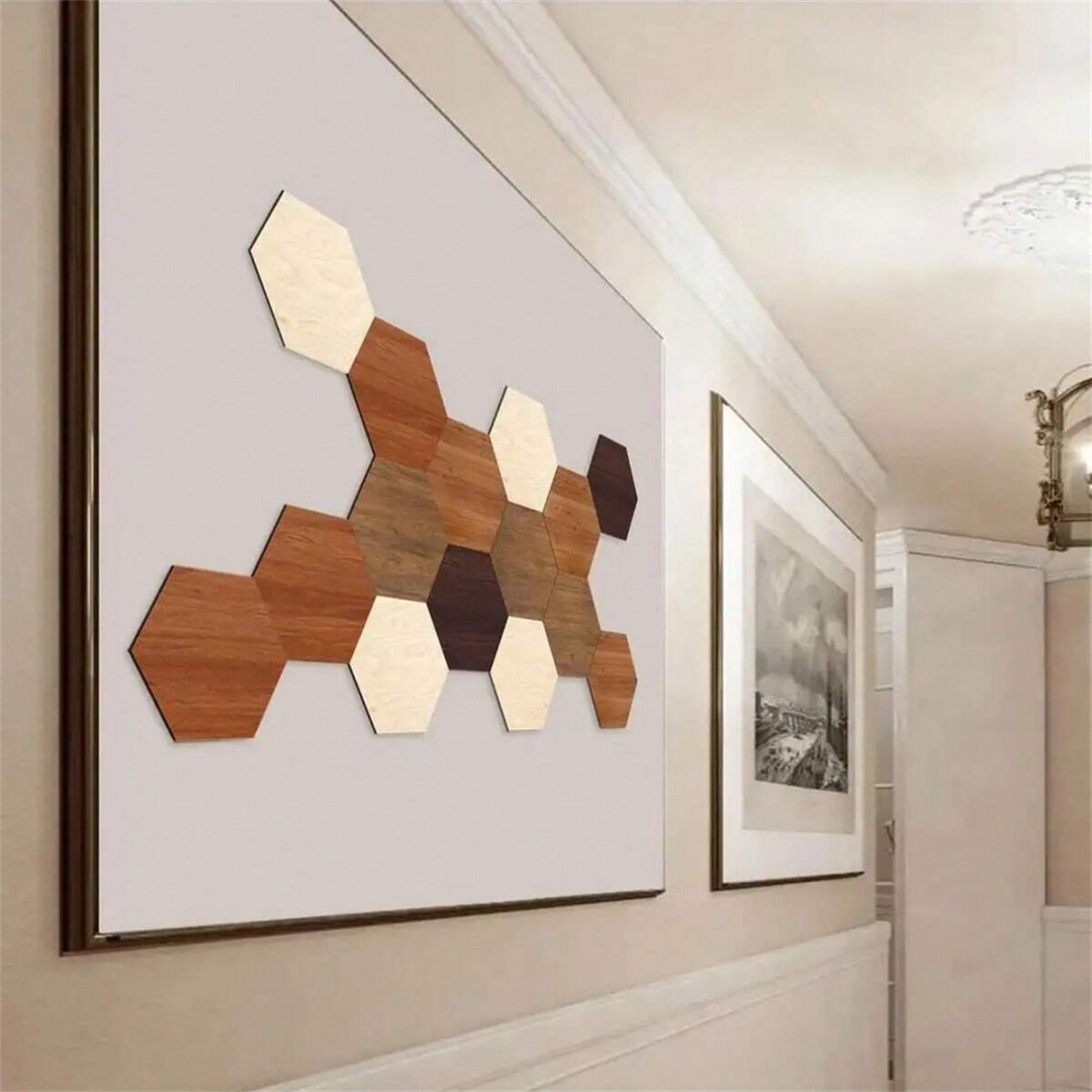 6PCS Hexagon Wall Decals, Self - Home Improvement Ideas 리뷰 및 가격